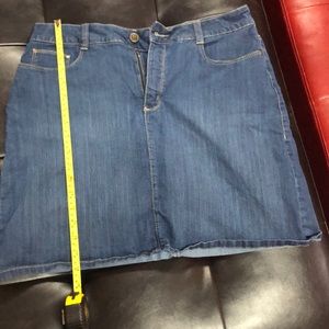 Denim skort